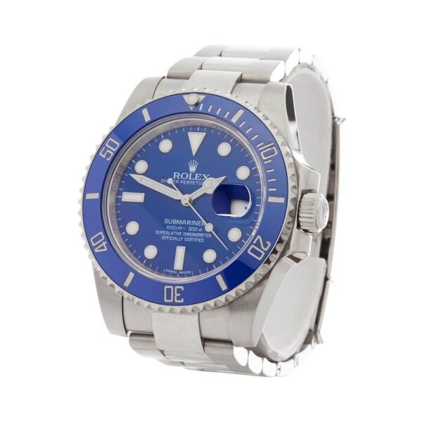 002_Rolex-Submariner-Smurf-18k-White-Gold-Gents-116619LB.jpg Rolex Submariner 116619 Blue Dial Replica