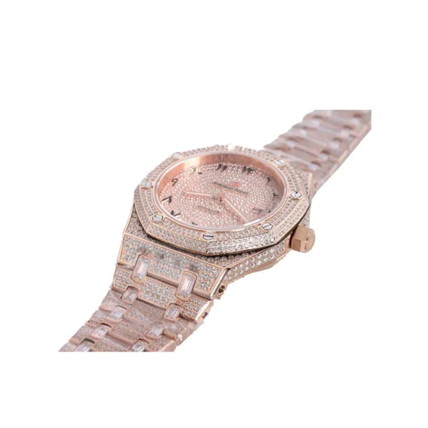 Audemars Piguet Royal Oak Iced Out Rose Gold Replica
