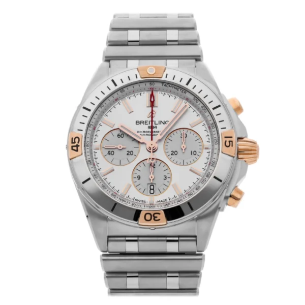 Breitling White Dial Silver Replica