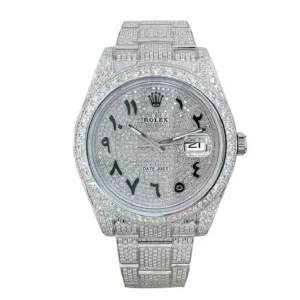 Rolex-Datejust-116300-White-Gold-Diamond-Arabic-Dial-Iced-Out-Replica-1.webp Rolex Datejust 116300 White Gold Diamond Arabic Dial Iced Out Replica
