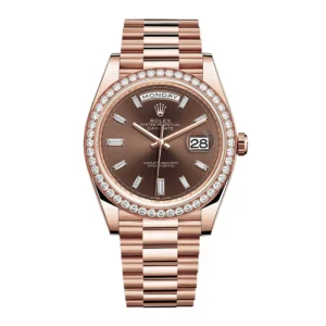 Rolex-Day-Date-228345RBR-Chocolate-Dial-Diamond-Bezel-Replica-1.webp Rolex Day-Date 228345RBR Chocolate Dial Diamond Bezel Replica