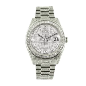 baguette-rolex-replica.webp Rolex Datejust Baguette II White Gold Iced Out Diamond Dial 116300 Replica