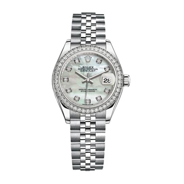 rolex-datejust-28mm-279384rbr-white-gold-automatic-silver-with-diamond-dial.jpg Rolex Datejust 279384RBR White Gold Mother Pearl Dial Jubilee Replica