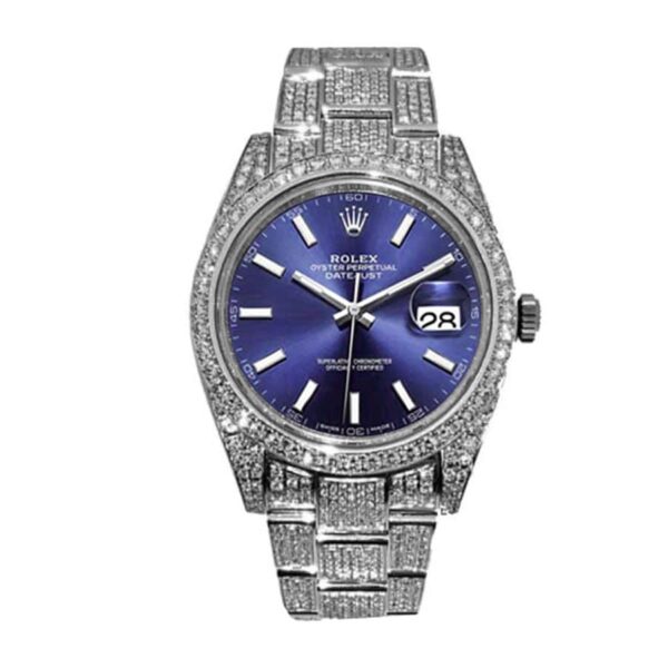 rolex-datejust-white-gold-blue-dial-iced-out-126300-replica.jpg Rolex Datejust White Gold Blue Dial Iced Out 126300 Replica