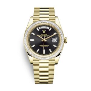 rolex-day-date-228398tbr-40mm-kw-yellow-gold-diamonds-black-dial-replica.jpg Rolex Day-Date 228398TBR Yellow Gold & Diamonds Black Dial Replica