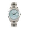 Rolex Day Date Ice Blue Baguette Dial Platinum Presidential 228206 Replica