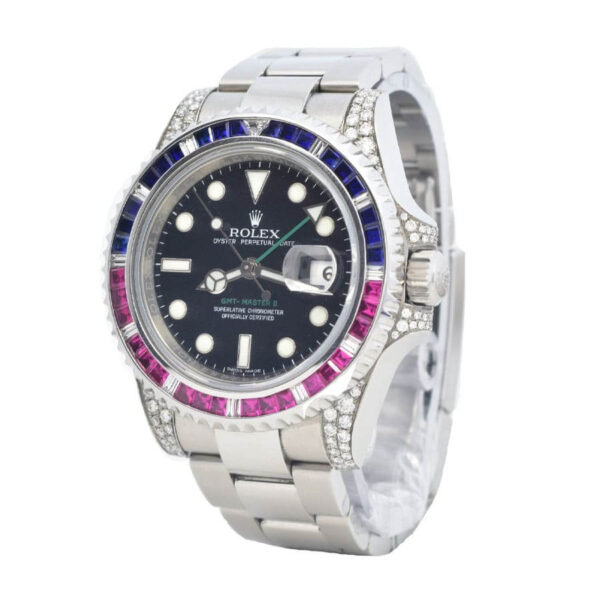 rolex-gmt-master-ii-116710-diamond-black-dial-1.jpg Rolex Diamond Bezel Replica