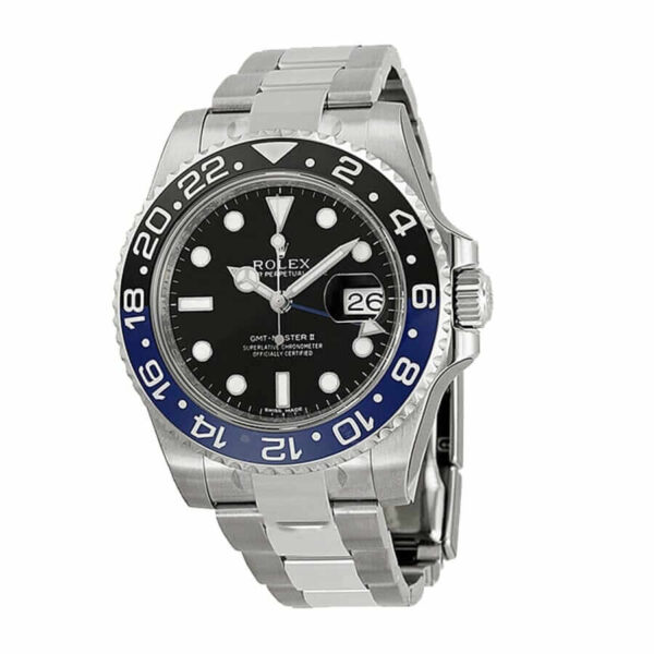 rolex-gmt-master-ii-black-dial.jpg Rolex GMT-Master II Black Dial Batman Bezel 116710BLNR Oyster Replica