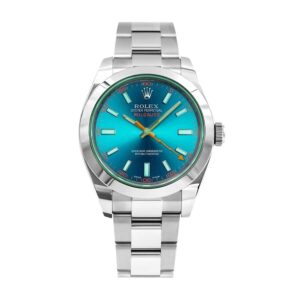 rolex-milgauss-blue-dial-green-crystal-116400gv-oyster-replica.jpg Rolex Milgauss 116400GV-0002 Blue Dial Replica