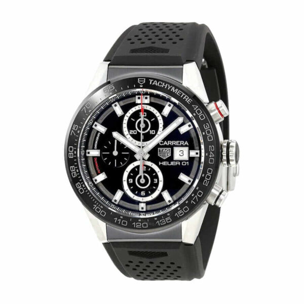 TAG Carrera Black Rubber Replica